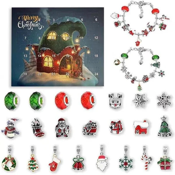 24-day advent calendar Christmas bracelet set