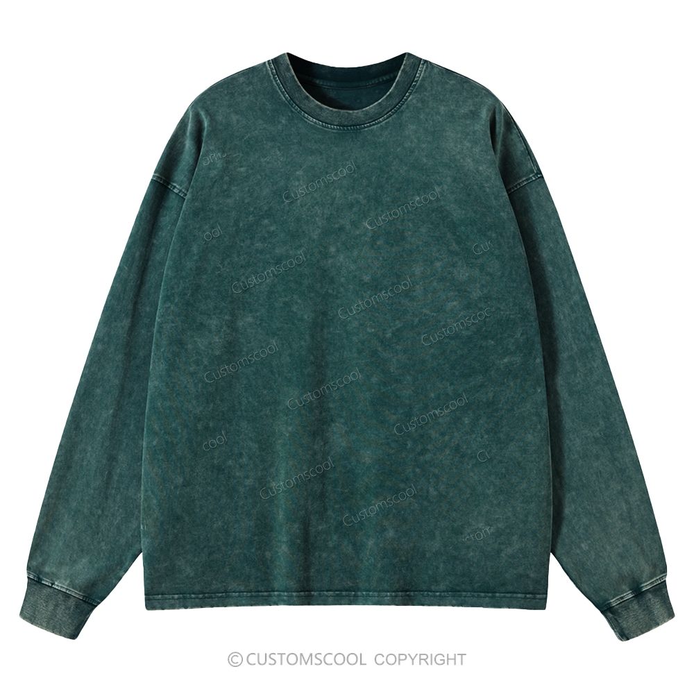 Tired Esthetician Club Unisex Crewneck Washed Sweatshirt