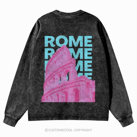 Rome Unisex Crewneck Washed Sweatshirt