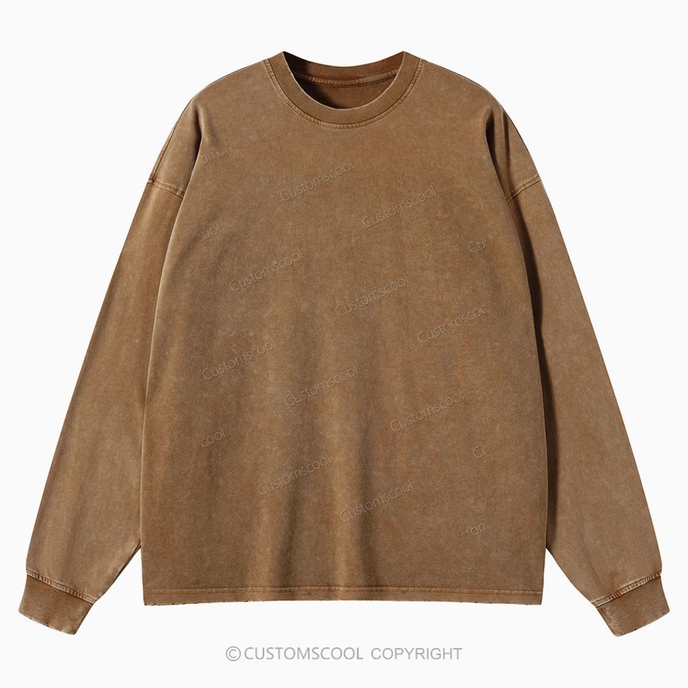 Tired Esthetician Club Unisex Crewneck Washed Sweatshirt