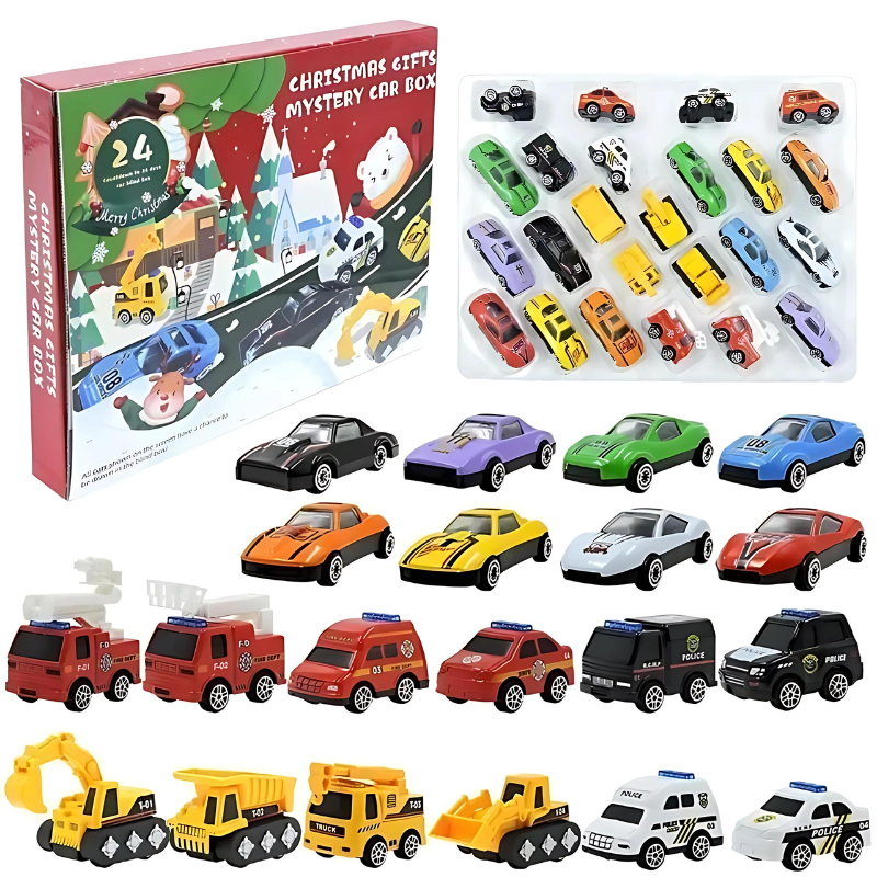 Alloy toycar advent calendar